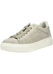 Sneaker Gabor COMFORT "Gabor Comfort Sneaker Glattleder", Damen, Gr. 40,5, olive, Glattleder, Schuhe Sneaker
