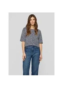 Print-Shirt Rabe "T-Shirt", Damen, Gr. 38, dunkelblau, 92%Baumwolle 8%Elasthan, tailliert, Shirts