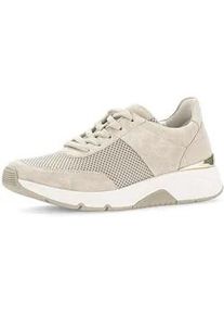 Sneaker Gabor "Sneaker low", Damen, Gr. 41, beige, Schuhe Sneaker