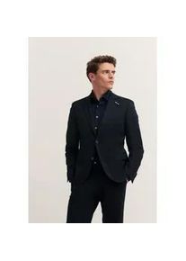 Anzugsakko Bugatti "Regular Fit", Herren, Gr. 58, 390, marine, 66% Polyester, 21% Viskose, 10% Polyamid, 3% Elasthan, unifarben, regular fit, Sakkos, Jersey-Artikel mit Stretch