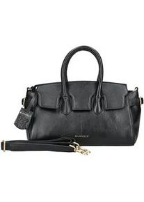 Henkeltasche Burkely "Burkely Taschen Leder", Damen, Gr. onesize, schwarz, Leder, Taschen