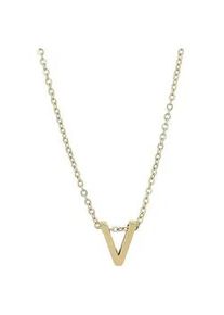 Adelia&acute;s Kette ohne Anh&auml;nger ADELIA ́S "Damen Halskette &ndash; Buchstabe N aus Edelstahl 45+5", gold, Halsketten, Damen, 50cm, Edelstahl, Ein stilvolles Geschenk f&uuml;r besondere Momente