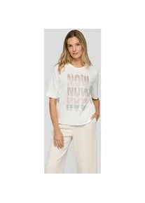 Print-Shirt Rabe "T-Shirt", Damen, Gr. 42, wei&szlig;, 100%Baumwolle, gerade, Shirts