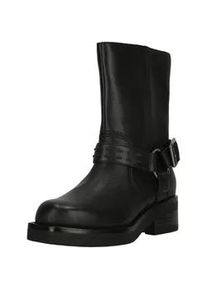 Stiefel Clarks "Rebelle Up Black Leather", Damen, Gr. 35,5, schwarz, Leder, Schuhe Stiefel, mit herausnehmbarem Contour-Cushion-Fu&szlig;bett