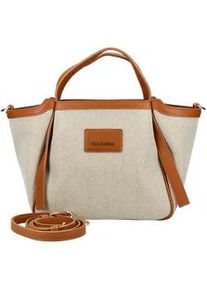 Shopper Nero Giardini "Nero Giardini Taschen Lederimitat/Textil", Damen, Gr. onesize, braun, beige, Lederimitat, Taschen Shopper
