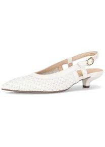 Slingpumps Gabor "Slingpumps", Damen, Gr. 38,5, creme, Schuhe Slingpumps