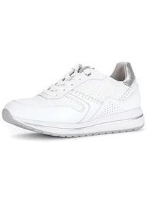 Sneaker Gabor "Sneaker low", Damen, Gr. 38,5, wei&szlig;, Schuhe Sneaker