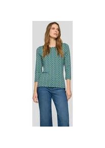 Print-Shirt Rabe "T-Shirt", Damen, Gr. 40, dunkelblau, 92%Viskose, 8%Elastan, tailliert, Shirts