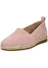 Espadrille Paul Green "Paul Green Halbschuhe Veloursleder", Damen, Gr. 38,5, rose, Veloursleder, Schuhe Espadrille