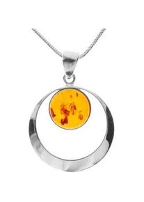 Kette mit Anh&auml;nger OSTSEE-SCHMUCK "- Lenka - Silber 925/000 - Bernstein" Gr. 45, silber (silber 925, silberfarben, wei&szlig;), Schmuck_Sets, Damen, 45, Silber 925 (Sterlingsilber)