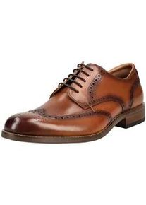 Schn&uuml;rschuh Clarks "Clarks Businessschuhe Leder", Herren, Gr. 43, tan, Leder, Schuhe Schn&uuml;rschuh