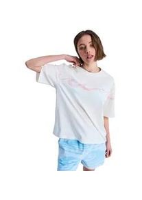 T-Shirt Roxy "Hangloose Placed", Damen, Gr. L, coconut milk, Obermaterial: 100% Walkfrottier;, Shirts T-Shirt