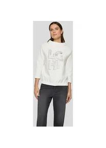 Print-Shirt Rabe "T-Shirt", Damen, Gr. 46, wei&szlig;, 63%Baumwolle 32%Polyester 5%Elasthan, unifarben, gerade, Shirts