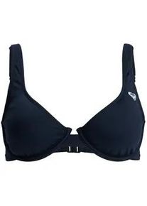 B&uuml;gel-Bikini-Top Roxy "Solid Essentials", Damen, Gr. XL, Cup B, anthrazit, Obermaterial: 85% Microfaser, 15% Elasthan;, Bikini-Oberteile