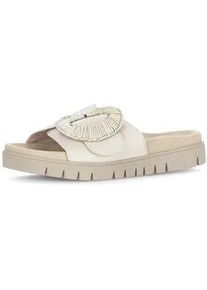 Pantolette Gabor "Pantolette", Damen, Gr. 44, beige, Schuhe Pantolette