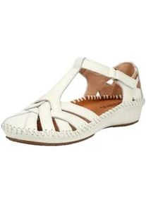 Riemchensandale Pikolinos "Pikolinos Sandalen Leder", Damen, Gr. 40, wei&szlig;, Leder, Schuhe Riemchensandale