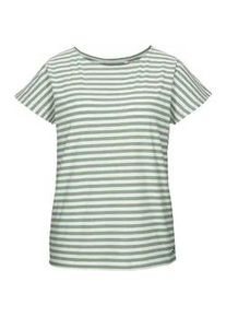 T-Shirt "GS 38 WMN TSHRT", Damen, Gr. 38, dunkelgr&uuml;n, Obermaterial: 65% Polyester, 30% Baumwolle, 5% Elasthan, G.I.G.A. DX BY KILLTEC, Rundhals, Shirts T-Shirt, Gestreiftes T-Shirt, Rundhals, elastisch, weich, strapazierf&auml;hig