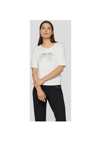 Print-Shirt Rabe "T-Shirt", Damen, Gr. 44, wei&szlig;, 92%Viskose 8%Elasthan, unifarben, tailliert, Shirts