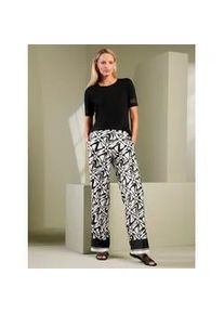 T-Shirt Heine "Shirt", Damen, Gr. 40, schwarz, 95% Viskose, 5% Elasthan, unifarben, Rundhals, Shirts T-Shirt