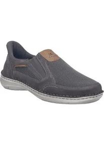 Slipper Josef Seibel "New Anvers 25, asphalt-kombi", Herren, Gr. 44, grau (asphalt, kombi), Obermaterial: 80% Rindsleder Leather cow. 20% Textilmaterial TEXMAT., Schuhe Slipper