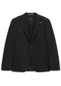 Anzugsakko Bugatti "Regular Fit", Herren, Gr. 98, 290, schwarz, 66% Polyester, 21% Viskose, 10% Polyamid, 3% Elasthan, unifarben, regular fit, Sakkos, Jersey-Artikel mit Stretch