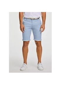 Chinoshorts LINDBERGH "Chino-Shorts Slim Fit", Herren, Gr. 3XL, pastel blau, Obermaterial: 98% Baumwolle, 2% Elasthan, slim fit, Hosen Chinoshorts