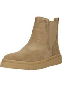 Stiefel Clarks "Polden Easy", Damen, Gr. 47, beige, Leder, Schuhe Stiefel, mit leichter C360 EVA-Sohle