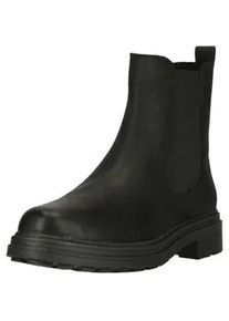 Stiefel Clarks "Orinoco3 Top", Damen, Gr. 37,5, schwarz, Kunstfaser, Leder, Schuhe Stiefel, mit elastischen Eins&auml;tzen an den Seiten