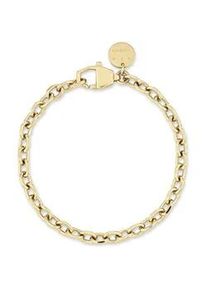 Edelstahlarmband Copenhagen Studios "Schmuck Geschenk Edelstahl Armkette Basic Chunky", gelbgoldfarben, Armb&auml;nder, Damen, 21cm, Edelstahl, Edelstahlarmband