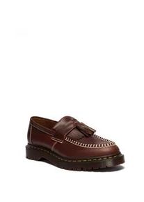 Slipper Dr. Martens "Adrian", Damen, Gr. 43, braun, Glattleder, Schuhe Slipper, Loafer, Businessschuh mit Zierriegel und Quaste