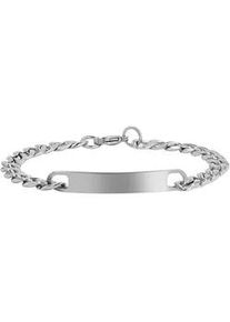 Adelia&acute;s Armband ADELIA ́S "Unisex Armband &ndash; Panzerarmband aus Edelstahl 19 cm", silber, Armb&auml;nder, Damen, 19cm, Edelstahl, Armband, Eine sch&ouml;ne Geschenkidee f&uuml;r jeden Anlass