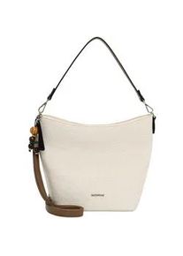 Emily & Noah Beuteltasche EMILY & NOAH "Beutel E&N Johanna", Damen, Gr. B/H/T: 32cm x 27cm x 15cm 0, beige (ecru 320), Polyurethan, Taschen Beuteltasche