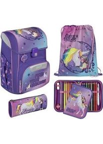 Schulranzen Scooli "Easy Start", Kinder, Gr. B/H/T: 29,5cm x 36,5cm x 29cm, unicorn academy, Polyester, Rucks&auml;cke