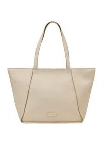 Marc O'Polo Shopper MARC O'POLO "aus einer Lederalternative aus recyceltem Polyester", Damen, Gr. B/H/T: 46cm x 27cm x 13cm, linen beige, Polyester, unifarben, Taschen Shopper