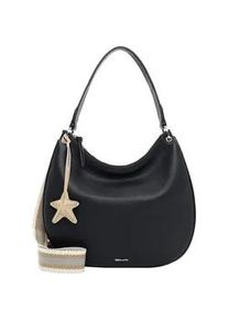 Beuteltasche Tamaris "Beutel TAS Kea", Damen, Gr. B/H/T: 38cm x 29cm x 3cm 0, blau (blau 500), Polyurethan, Taschen Beuteltasche