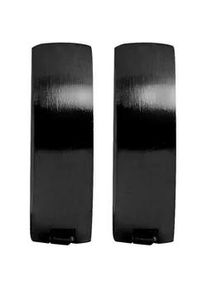 Adelia&acute;s Klappcreolen ADELIA ́S "Damen Ohrringe &ndash; Klappcreole aus Edelstahl", Damen, Gr. Damen, Edelstahl, schwarz, Ohrringe Klappcreolen, Zum Verschenken &ndash; passend f&uuml;r viele Anl&auml;sse