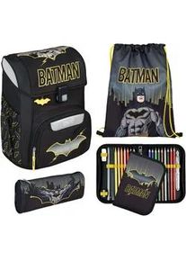 Schulranzen Scooli "Easy Start", Kinder, Gr. B/H/T: 29,5cm x 36,5cm x 29cm, batman, Polyester, Rucks&auml;cke