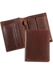 Geldb&ouml;rse Camel Active "Salamanca", Herren, braun, Leder, clean, gepflegt, unifarben mit Farbeinsatz, Kleinlederwaren, Geldbeutel, Portemonnaie mit kontrastreichem Handstich-Detail