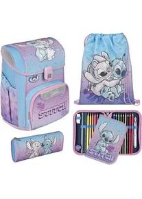 Schulranzen Scooli "Easy Start", Kinder, Gr. B/H/T: 29,5cm x 36,5cm x 29cm, lilo, stitch, Polyester, Rucks&auml;cke