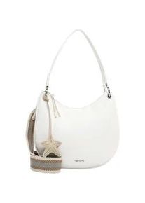 Beuteltasche Tamaris "Beutel TAS Kea", Damen, Gr. B/H/T: 30cm x 24cm x 3cm 0, wei&szlig; (wei&szlig; 300), Polyurethan, Taschen Beuteltasche