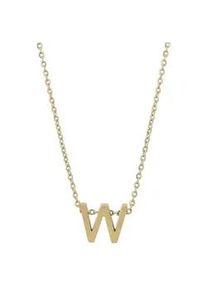 Adelia&acute;s Kette ohne Anh&auml;nger ADELIA ́S "Damen Halskette &ndash; Buchstabe N aus Edelstahl 45+5", gold, Halsketten, Damen, 50cm, Edelstahl, Zum Verschenken &ndash; ideal zum Geburtstag