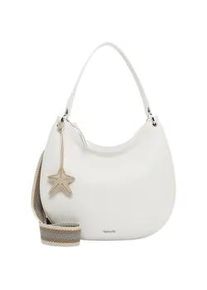 Beuteltasche Tamaris "Beutel TAS Kea", Damen, Gr. B/H/T: 38cm x 29cm x 3cm 0, wei&szlig; (wei&szlig; 300), Polyurethan, Taschen Beuteltasche