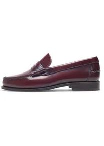 Loafer Henry Stevens "Hunter M PL", Herren, Gr. 48H, rot (bordeaux), Kalbsleder, Schuhe Loafer