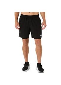 Laufshorts asics "asics CORE 2-N-1 7IN SHORT", Herren, Gr. XL, N-Gr, performance schwarz, performance schwarz, Obermaterial: 100% Polyester, Hosen