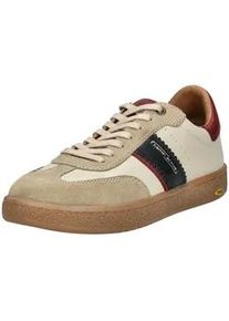 Sneaker Camel Active "Camel Active Sneaker Leder", Herren, Gr. 45, blau (beige, blau), Leder, Schuhe Sneaker