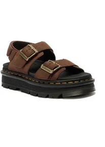 Sandale Dr. Martens "Zebzag", Damen, Gr. 40, braun, Leder, Schuhe Sandale, Plateau, Sandalette, Sommerschuh mit typisch gelber Rahmennaht