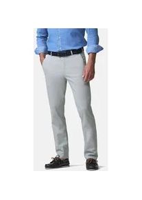 Chinos MEYER "New York 1-5074", Herren, Gr. 46, Normalgr&ouml;&szlig;en, hellgrau, 98% Baumwolle, 2% Elasthan, unifarben, regular fit lang, Hosen