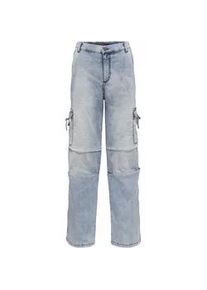 Cipo & Baxx Relax-fit-Jeans CIPO & BAXX "WD544", Damen, Gr. 28, L&auml;nge 34, iceblau, 97% Baumwolle, 3% Elasthan, relaxed fit extralang, Jeans, Baggy leichte Sommerjeans