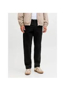 Jack & Jones Chinohose JACK & JONES "JPSTKANE DYLAN CHINO", Herren, Gr. 31, L&auml;nge 34, schwarz, Web, Obermaterial: 98% Baumwolle, 2% Elasthan, unifarben, regular fit kn&ouml;chellang, Hosen Chinohose