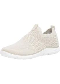 Slip-On Sneaker Remonte, Damen, Gr. 36, hellbeige, Nubuklederimitat, Textil, Schuhe, Schlupfschuh, Slipper, Barfu&szlig;schuh mit herausnehmbarer Einlage